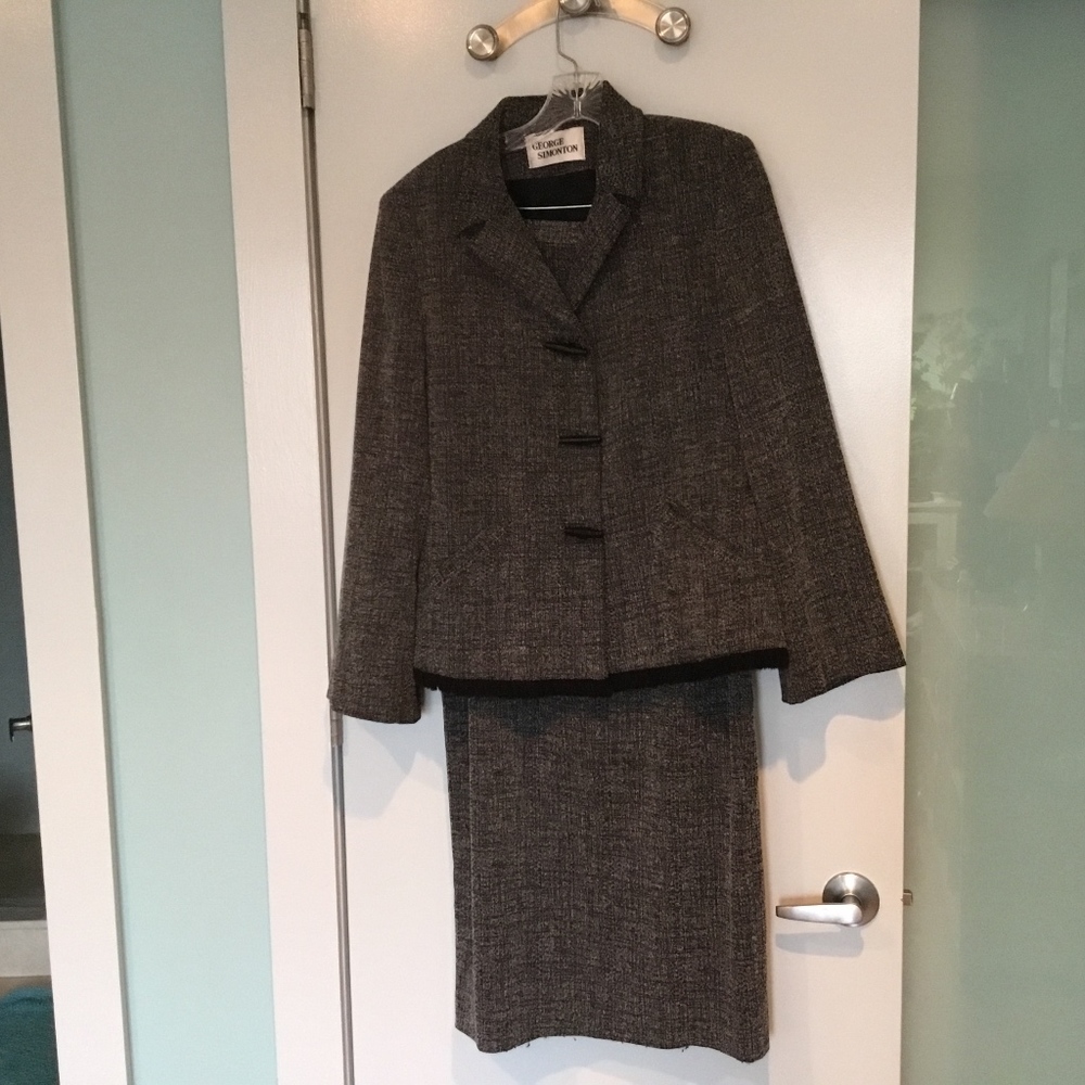 Vintage George Simonton suit w/ ankle-length skirt